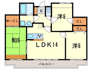 柳本北館の物件間取画像